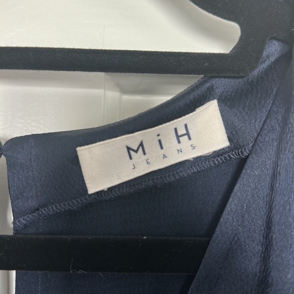 MIH - Navy 100% Silk Mini Sheath Dress. Small. - Picture 2 of 5